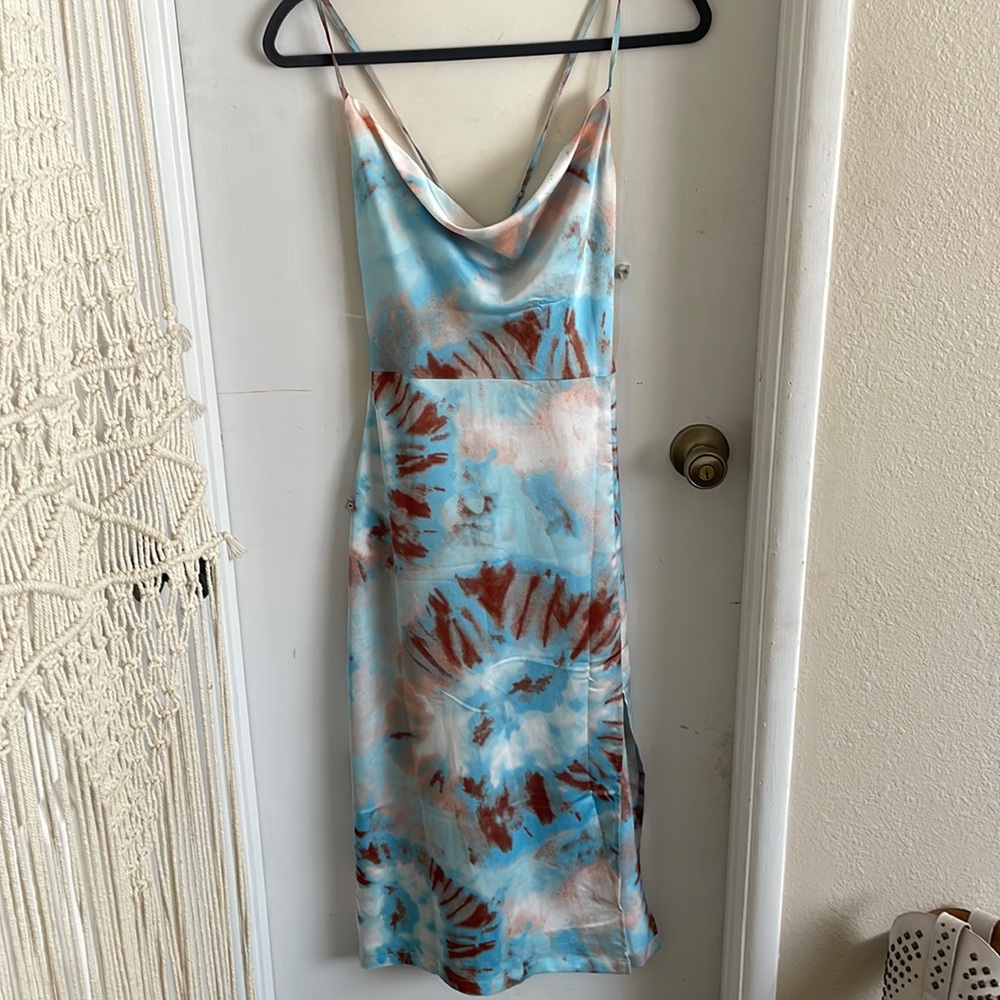 Try dye silky dress